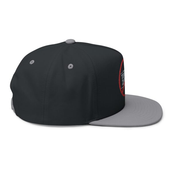 Political Statement Flat Bill Cap with Embroidered Design - No Trump 2028 - Image 16
