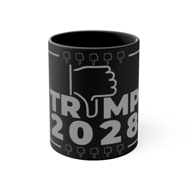Political Humor Mug - Trump 2028 - 11oz Colorful Accent Coffee Cup - Image 5