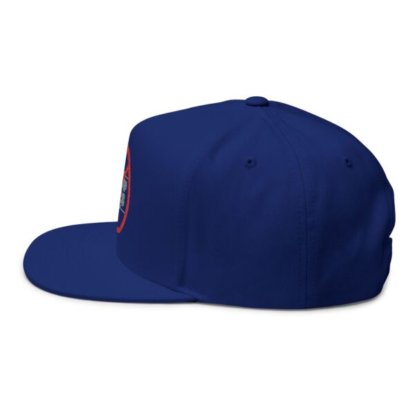 Political Statement Flat Bill Cap with Embroidered Design - No Trump 2028 - Image 11