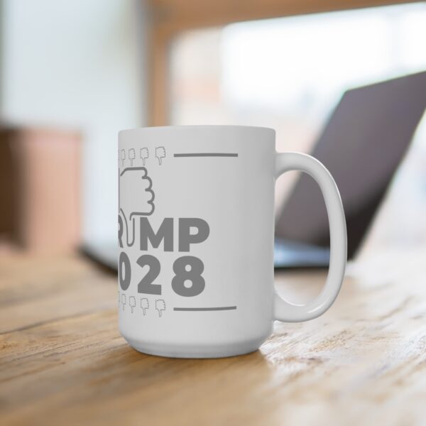 Trump 2028 Ceramic Mug - Political Protest Coffee Cup, Election Gift for Supporters - Image 8