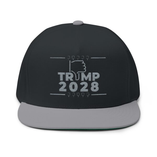Trump 2028 Embroidered Flat Bill Cap - Image 13
