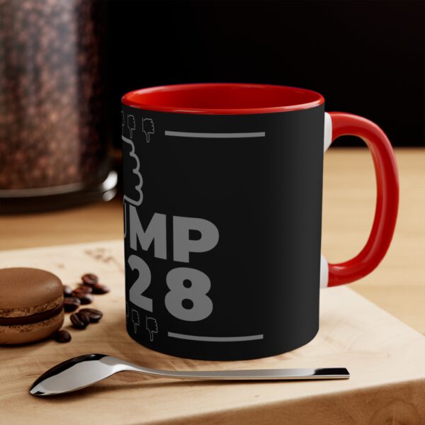 Political Humor Mug - Trump 2028 - 11oz Colorful Accent Coffee Cup