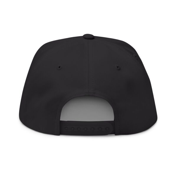 Political Statement Flat Bill Cap with Embroidered Design - No Trump 2028 - Image 2