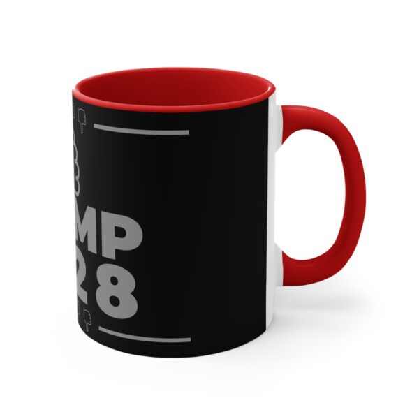 Political Humor Mug - Trump 2028 - 11oz Colorful Accent Coffee Cup - Image 4