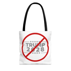 Political Statement Tote Bag - No Trump 2028