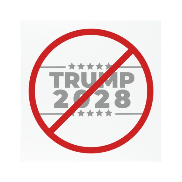 Political Car Magnet - No Trump 2028 Sign