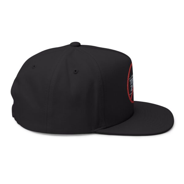 Political Statement Flat Bill Cap with Embroidered Design - No Trump 2028 - Image 4