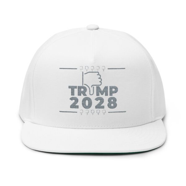 Trump 2028 Embroidered Flat Bill Cap