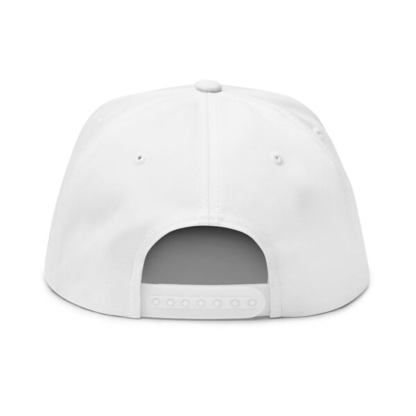 Political Statement Flat Bill Cap with Embroidered Design - No Trump 2028 - Image 6