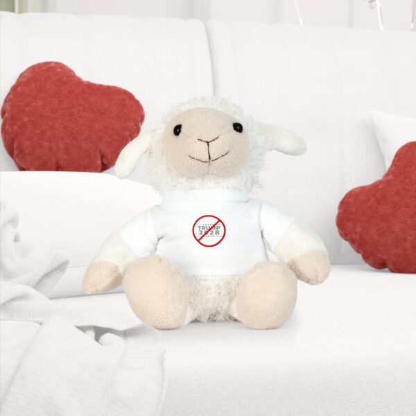 Protest Plush Toy Bear - 'No Trump 2024' T-Shirt Gift for Activists - Image 12