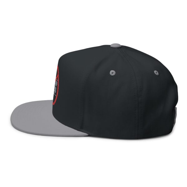 Political Statement Flat Bill Cap with Embroidered Design - No Trump 2028 - Image 15
