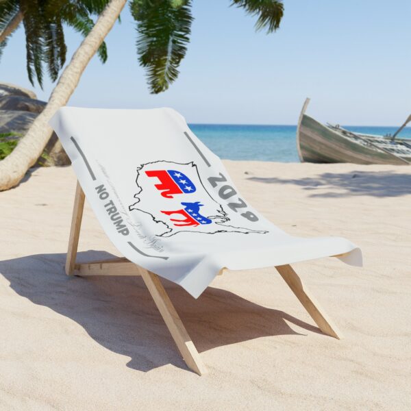 Political Beach Towel - 2028 Election Theme, No Trump Design - Image 2