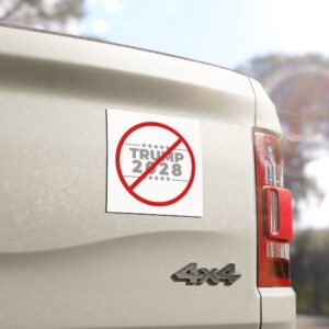 Anti-Trump 2028 Car Magnet - Political Statement Decor for Vehicles