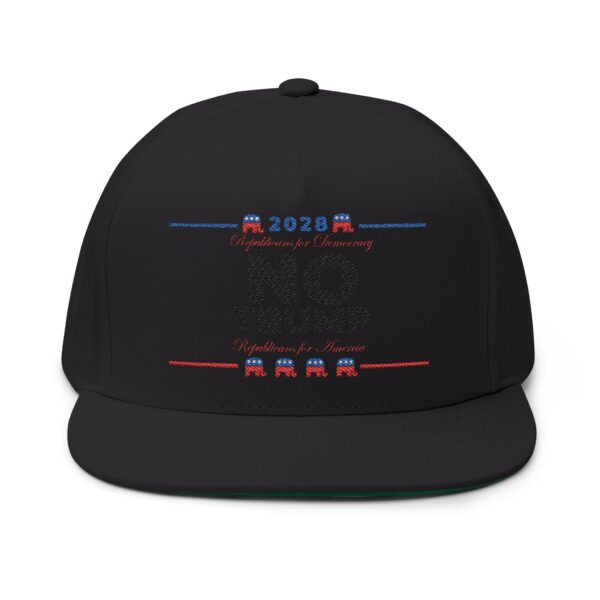 Republicans 2028 Embroidered Flat Bill Cap - Image 9