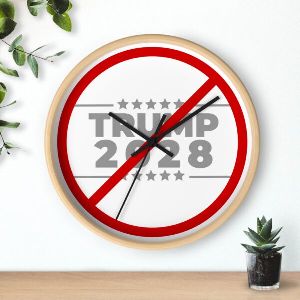 Trump 2028 Protest Wall Clock - Image 3