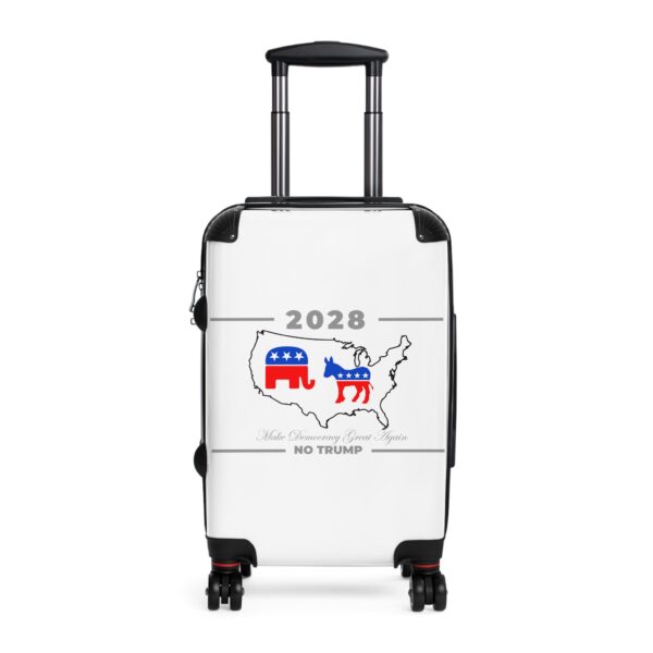 Political Themed Suitcase - 2028 Election Travel Luggage with GOP and Dem Design