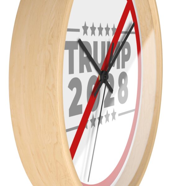 Trump 2028 Protest Wall Clock - Image 2