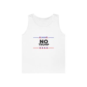 Political Statement Tank Top - 'NO TRUMP 2028' Unisex Heavy Cotton