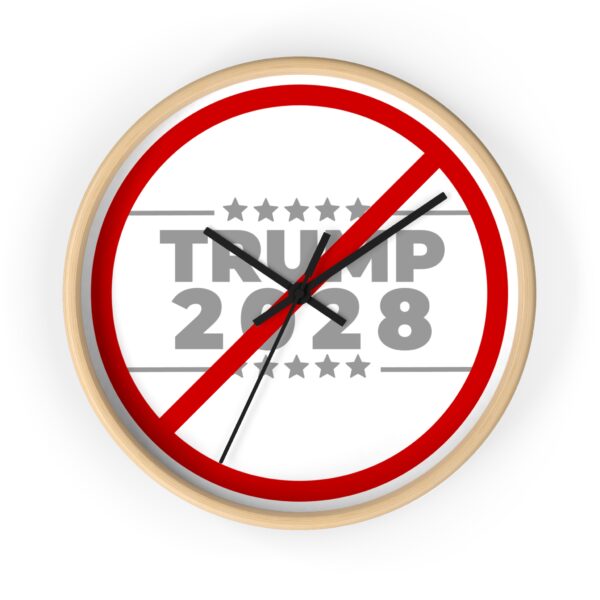 Trump 2028 Protest Wall Clock