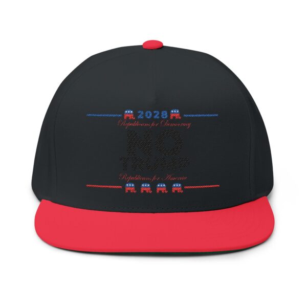 Republicans 2028 Embroidered Flat Bill Cap - Image 17