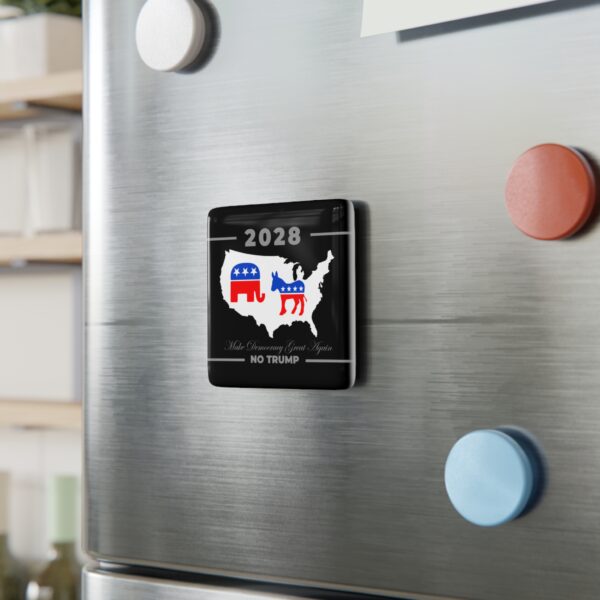 Porcelain Magnet – Make Democracy Great Again - Image 3
