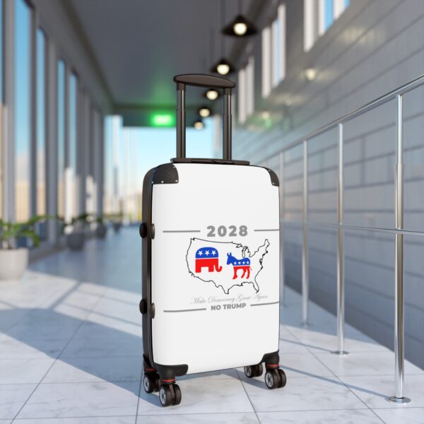 Political Themed Suitcase - 2028 Election Travel Luggage with GOP and Dem Design - Image 3