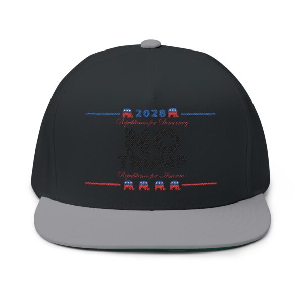 Republicans 2028 Embroidered Flat Bill Cap - Image 13