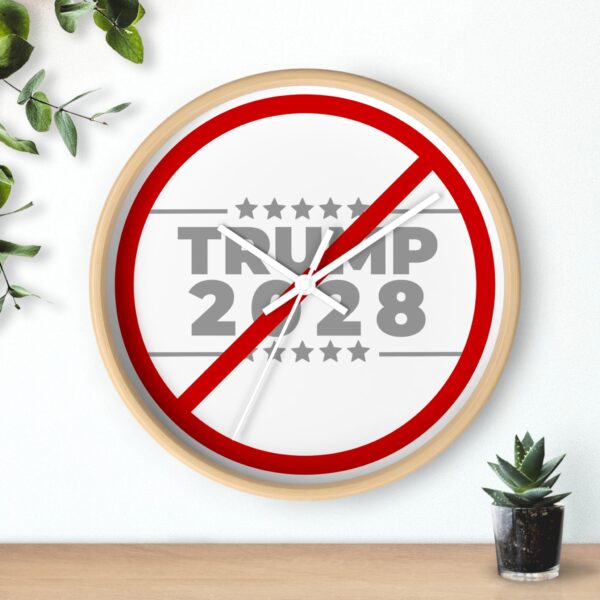 Trump 2028 Protest Wall Clock - Image 6