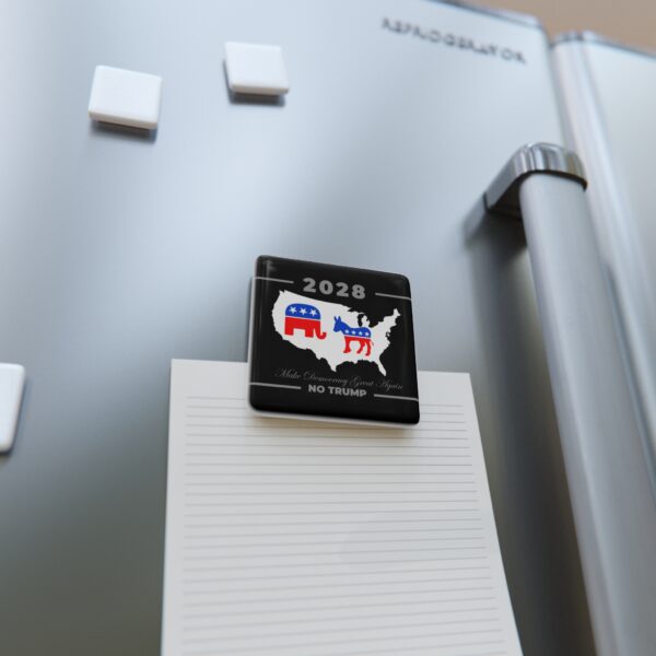 Porcelain Magnet – Make Democracy Great Again - Image 4